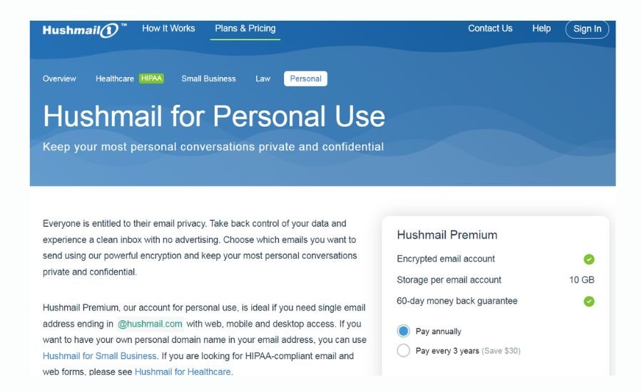 hushesmail